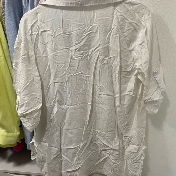 White Amazon Swimsuit Coverup Sz L - Picture 3 of 3